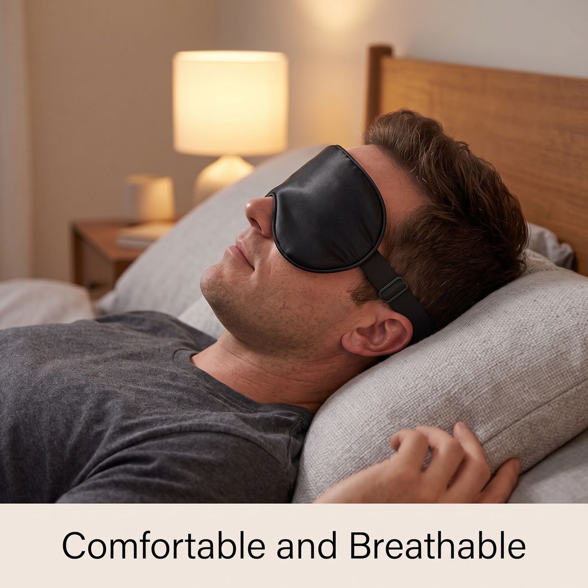 Ottoline Satin Sleep Mask for Travel with Adjustable Strap