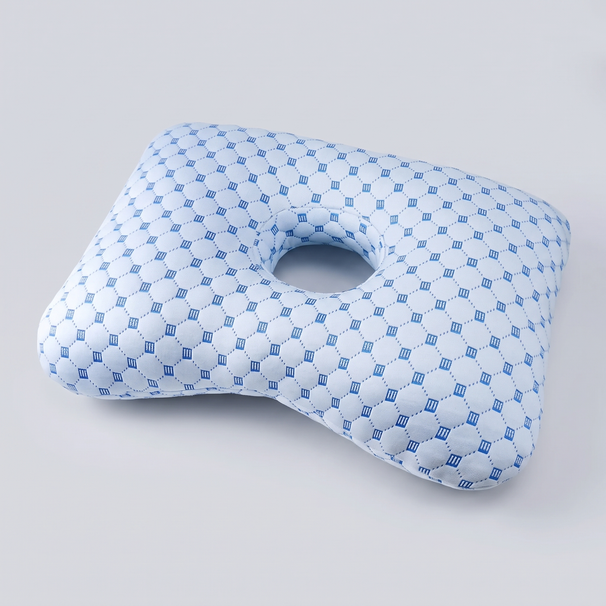 Marlowe Cotton Donut Pillow for Side Sleepers with Ear Hole