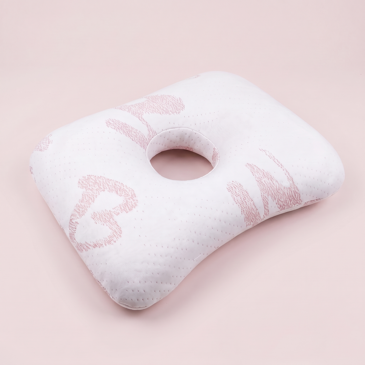 Marlowe Cotton Donut Pillow for Side Sleepers with Ear Hole
