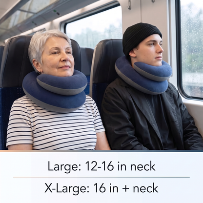 Atticus Travel Neck Pillow for Flights with Carry Case