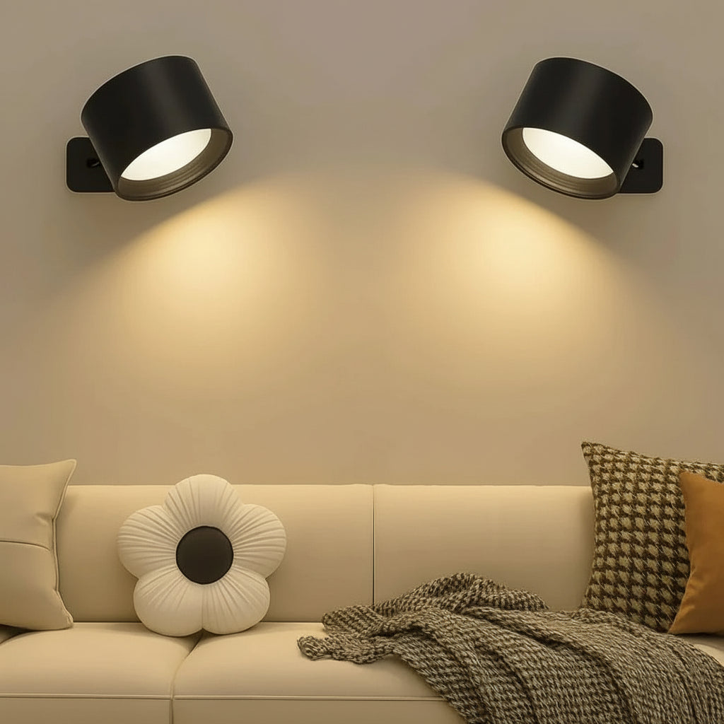 Yves Compact LED Wall Light – Black