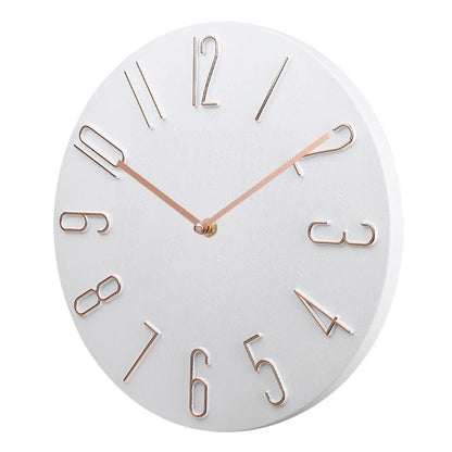 Theodosia Round Wall Clock – White and Gold