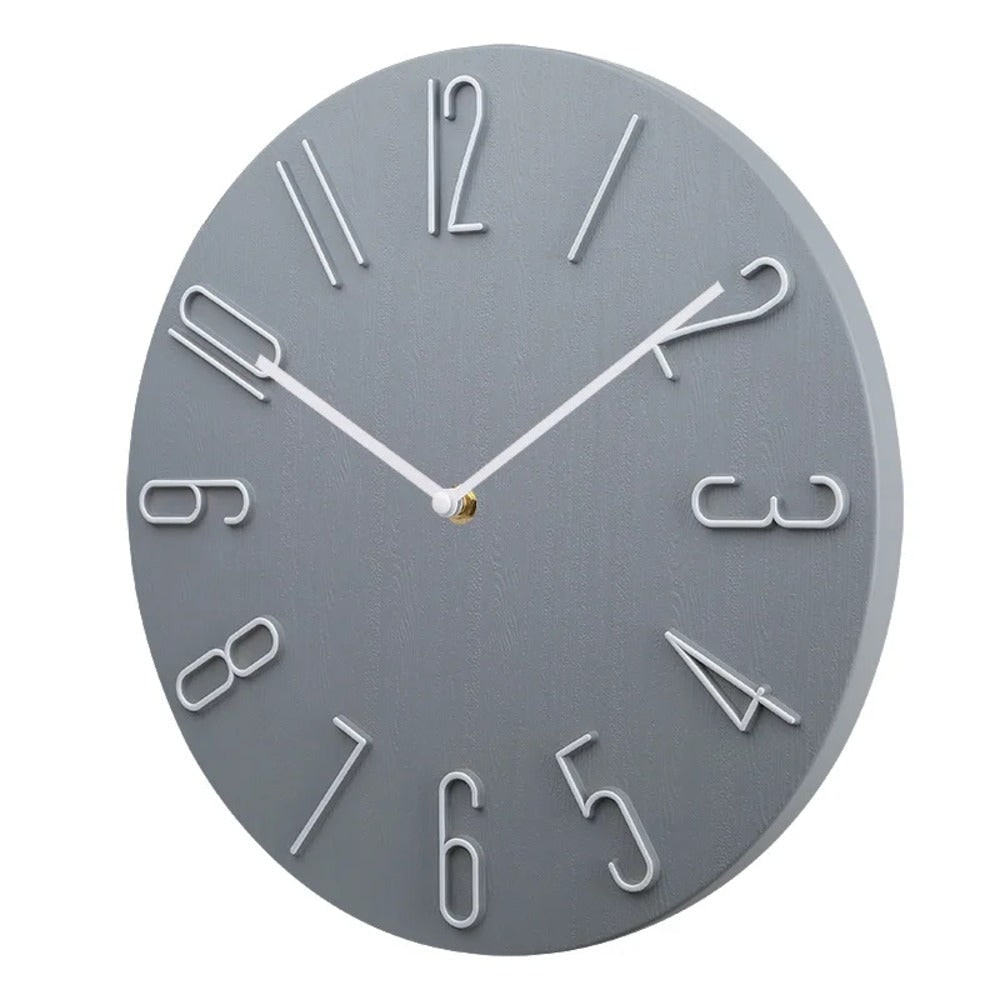 Theodosia Round Wall Clock – Grey