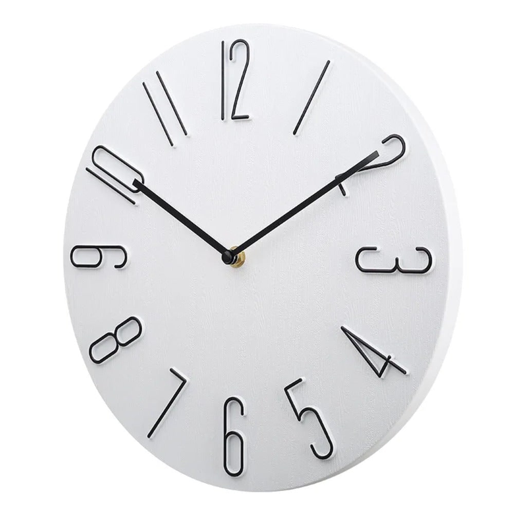 Theodosia Round Wall Clock – White