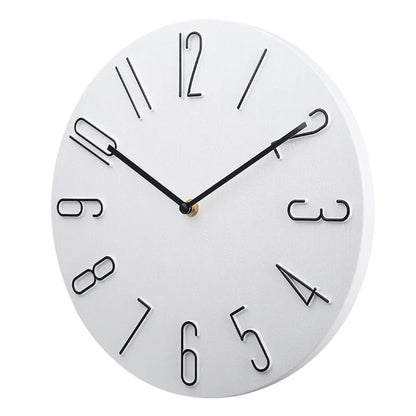 Theodosia Round Wall Clock – White