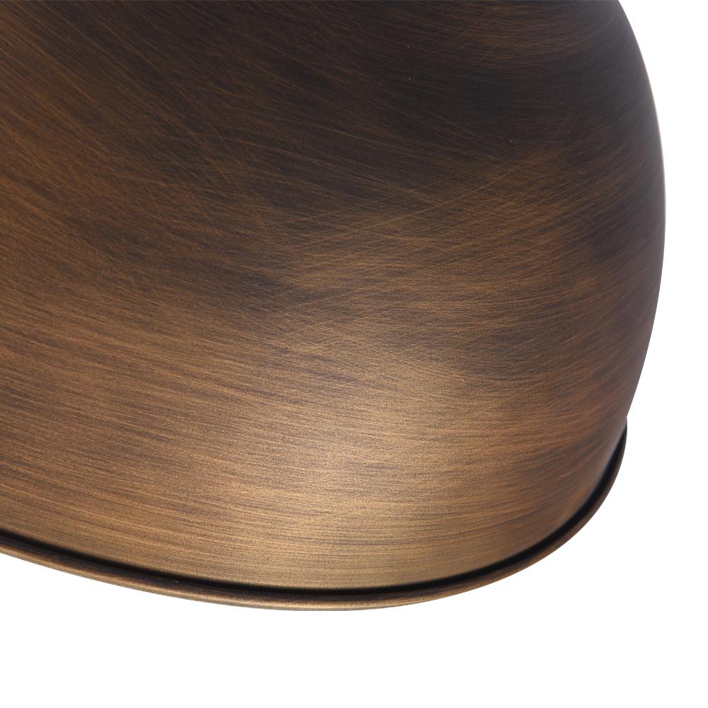 Tobias bronze dome pendant – brushed bronze finish close-up