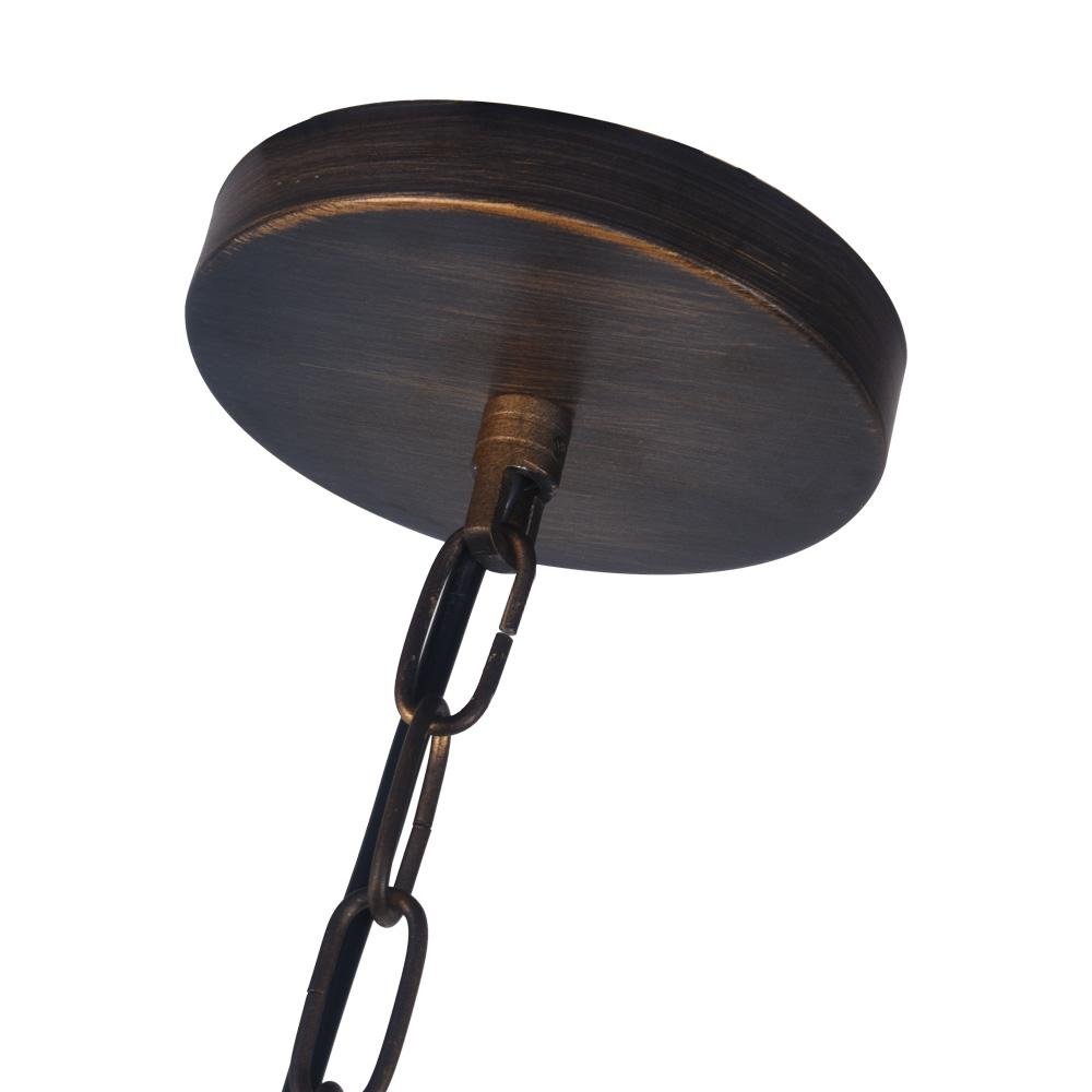 Tobias bronze dome pendant – canopy and chain