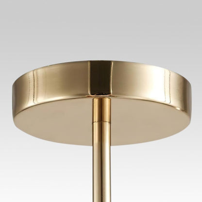 Mirabel twin globe pendant light – brass ceiling canopy