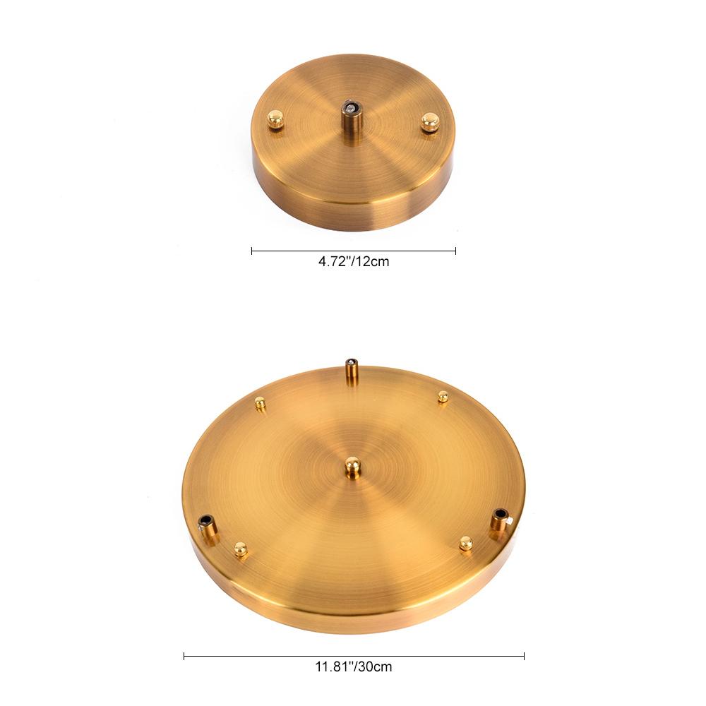 Beatrix faceted glass pendant – canopy size diagram
