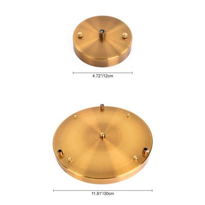 Beatrix faceted glass pendant – canopy size diagram