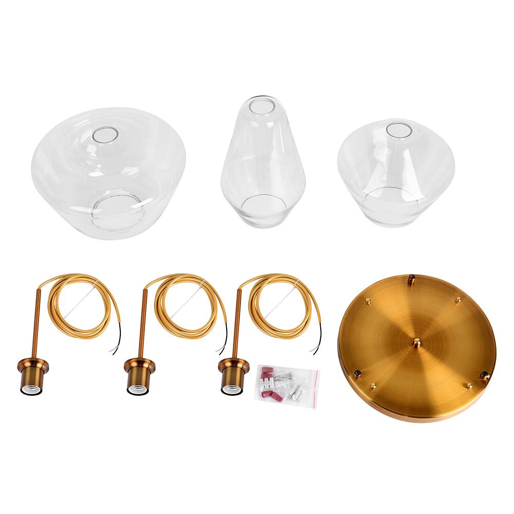 Beatrix faceted glass pendant – parts included