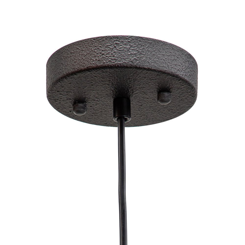 Octavia oversized dome pendant – black ceiling canopy