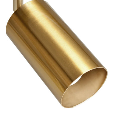 Remy adjustable spot ceiling light – brass close-up