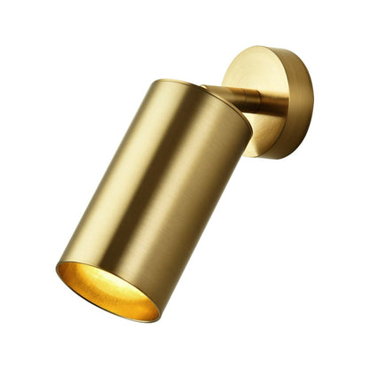 Remy adjustable spot ceiling light – in brass on white