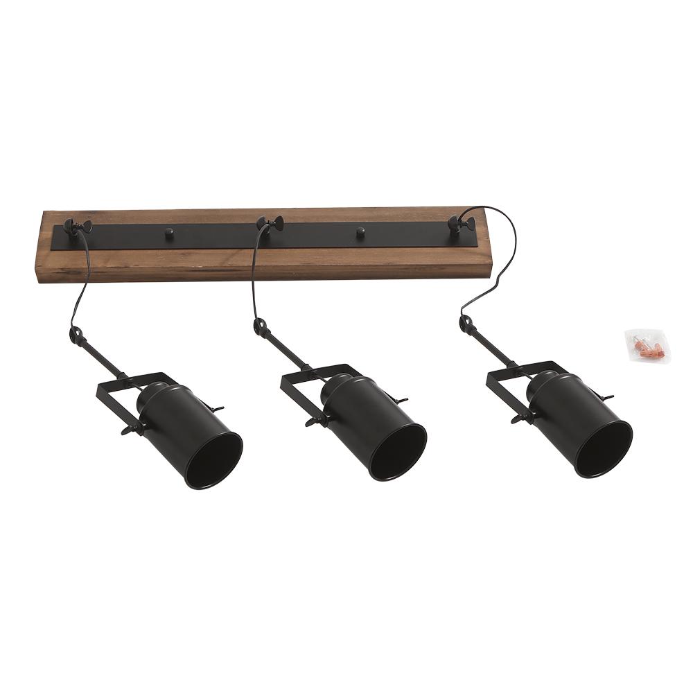 Montague track ceiling light – seen from below on white