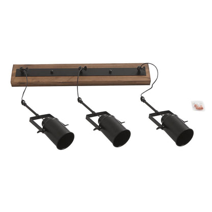 Montague track ceiling light – seen from below on white