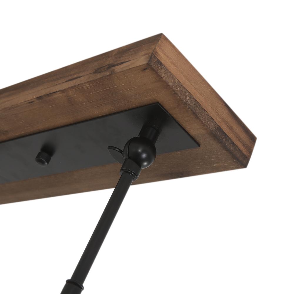 Montague track ceiling light – wood canopy close-up