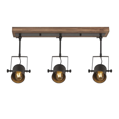 Montague track ceiling light – front view on white