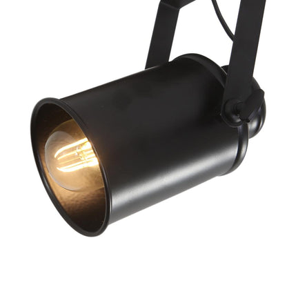 Montague track ceiling light – spotlight lit close-up