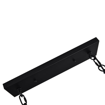 Lysander linear chandelier – mounting bar close-up