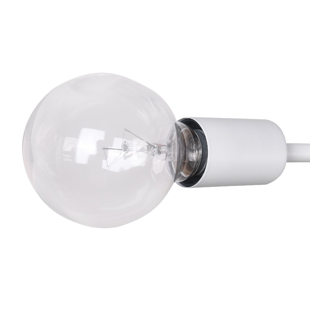 Cyrus six-light sputnik ceiling light – white socket and bulb