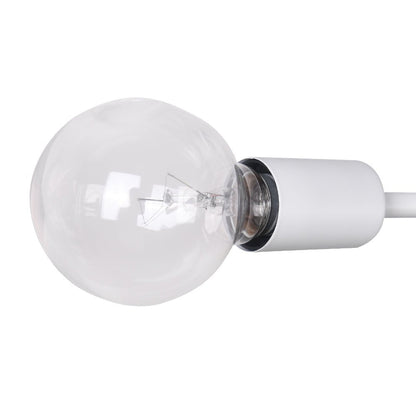 Cyrus six-light sputnik ceiling light – white socket and bulb