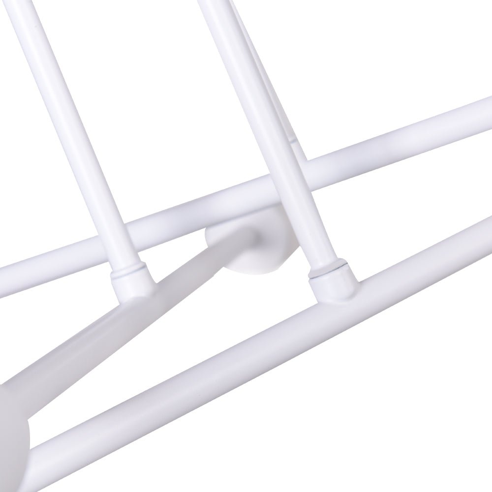 Cyrus six-light sputnik ceiling light – white arms close-up