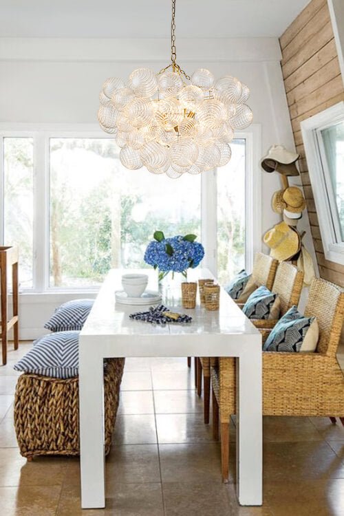 Annika bubble chandelier – above a desk