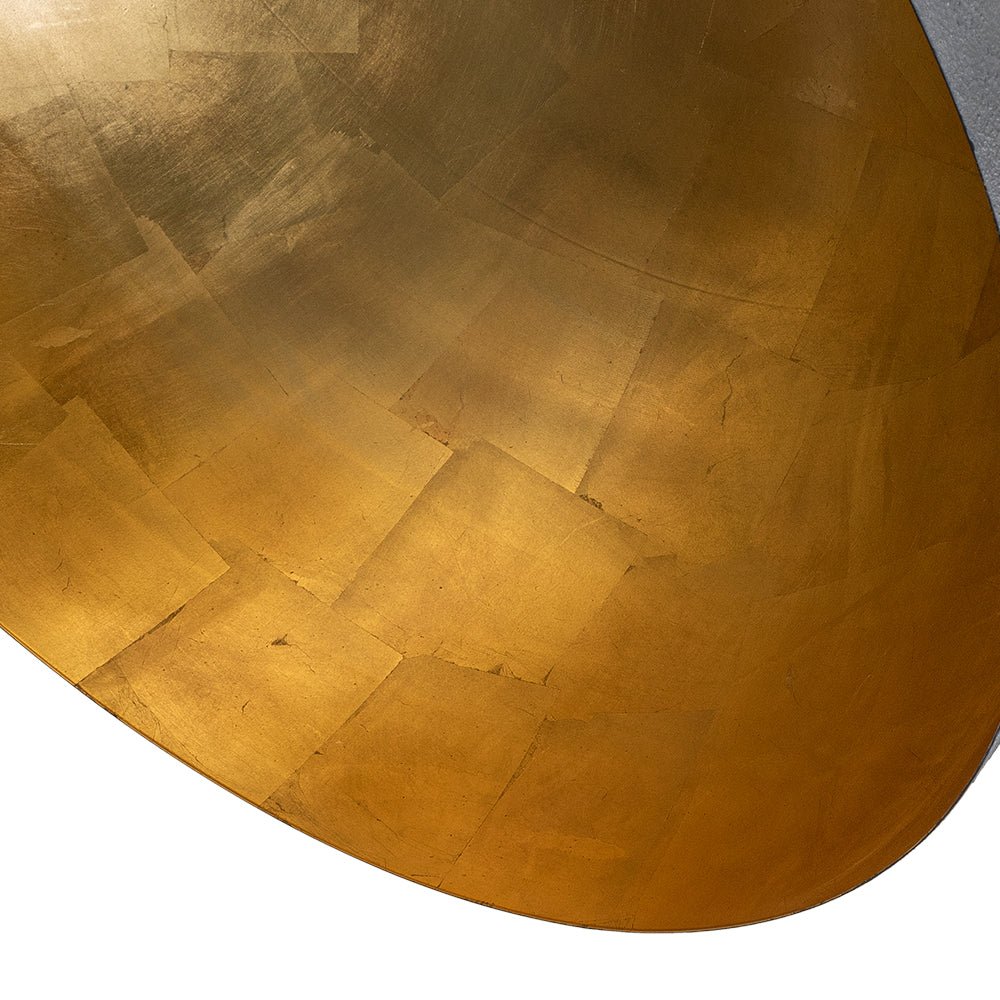 Augustin dome pendant – gold leaf interior close-up