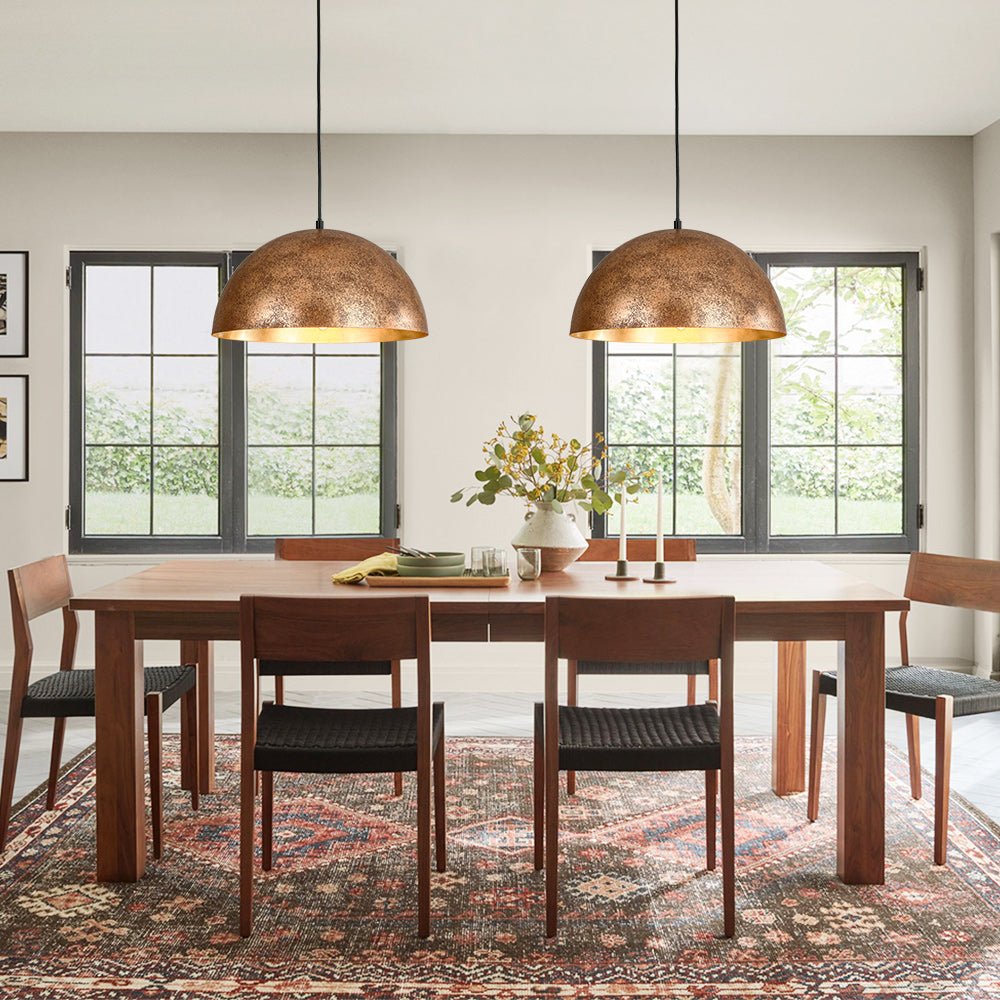 Augustin dome pendant – over a dining table