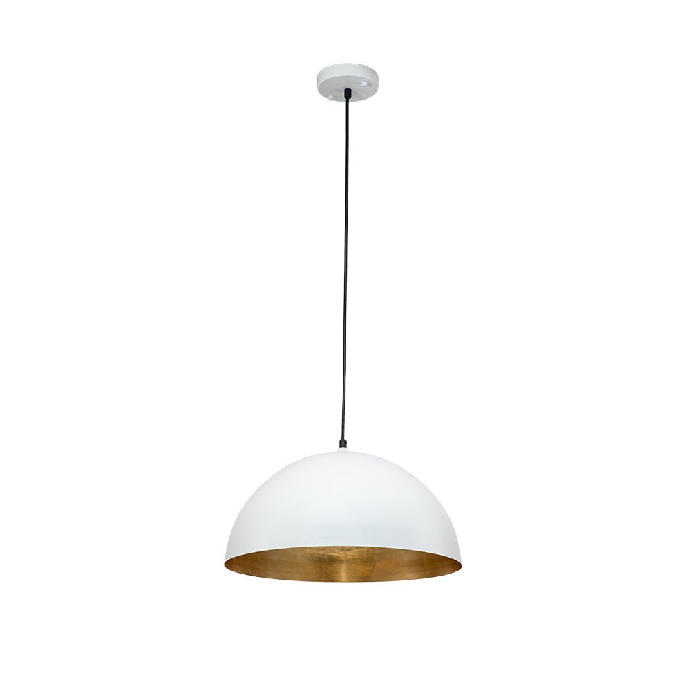 Augustin dome pendant – in white on white