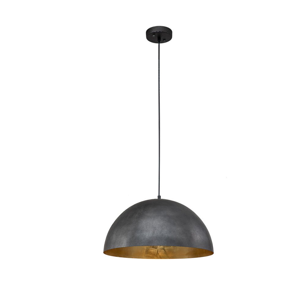 Augustin dome pendant – in black on white