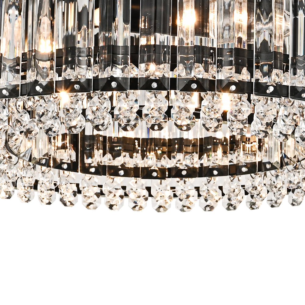 Tatiana crystal drum ceiling light – crystal close-up