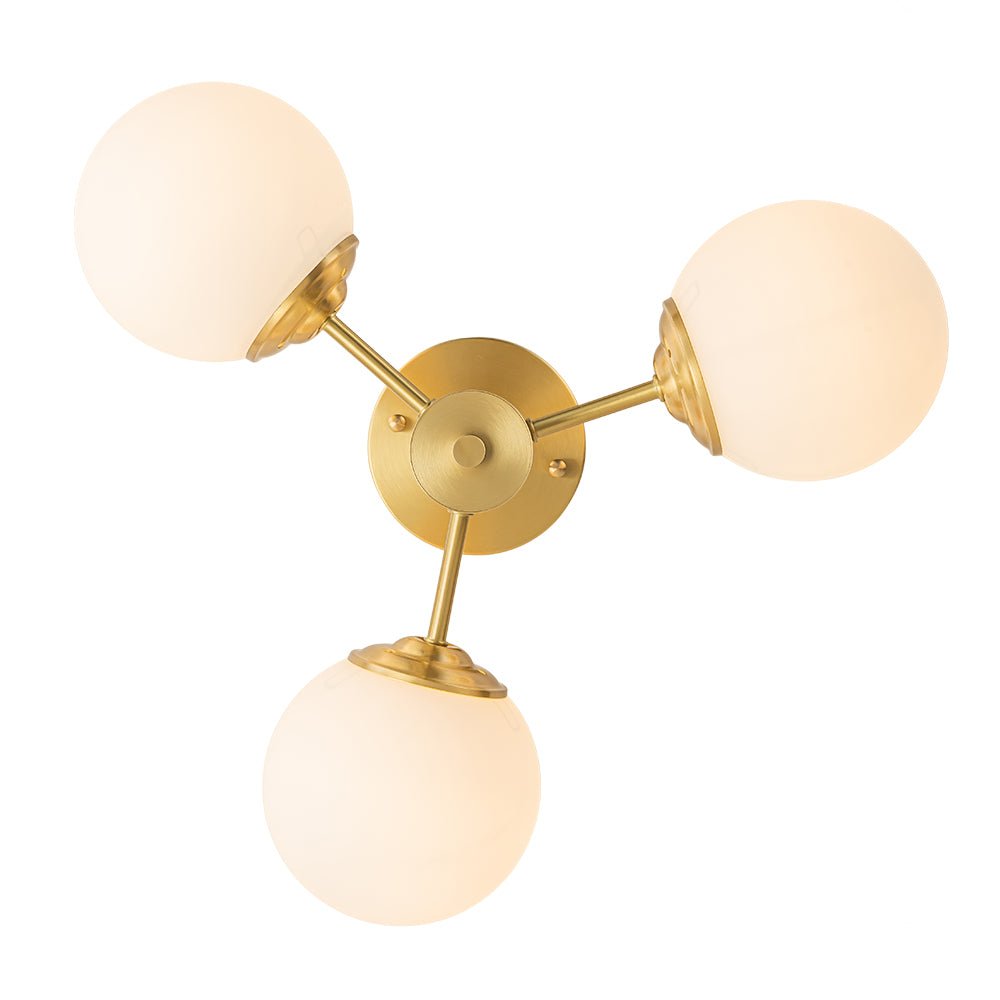 Gabriella sputnik ceiling light – seen from below