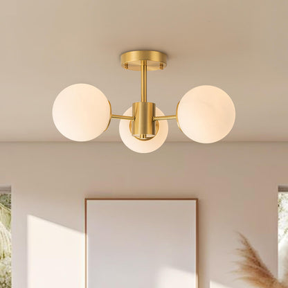 Gabriella sputnik ceiling light – close view in a neutral room