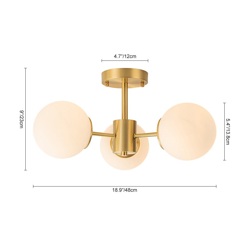 Gabriella sputnik ceiling light – size diagram