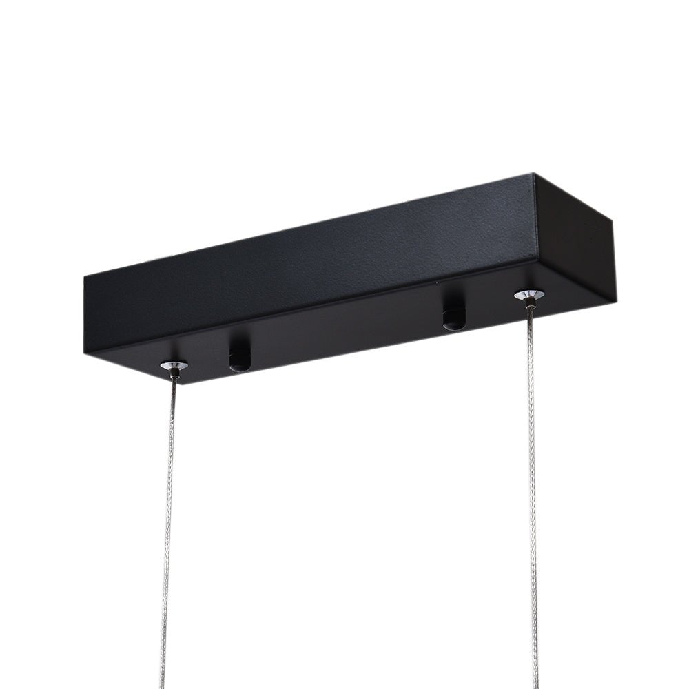 Florian linear LED pendant – black canopy