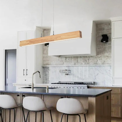 Florian linear LED pendant – over a kitchen island