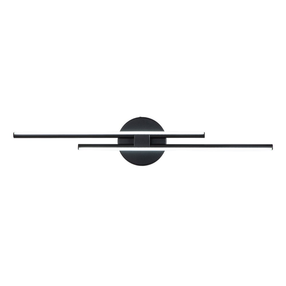Cosimo linear LED vanity light – in black on white