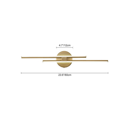Cosimo linear LED vanity light – size diagram, 60 cm