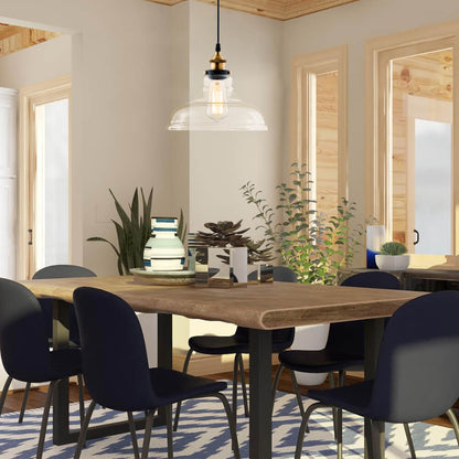 Jasper handblown glass dome pendant – over a dining table