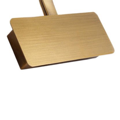 Cosima gold LED vanity light – wall plate close-up