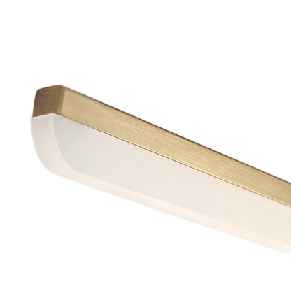 Cosima gold LED vanity light – diffuser close-up