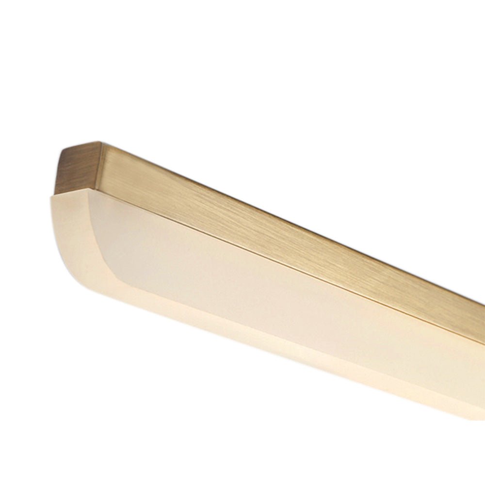 Cosima gold LED vanity light – bar end close-up