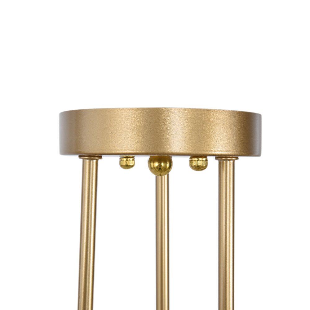 Marcel 6-light sputnik ceiling light – gold canopy close-up