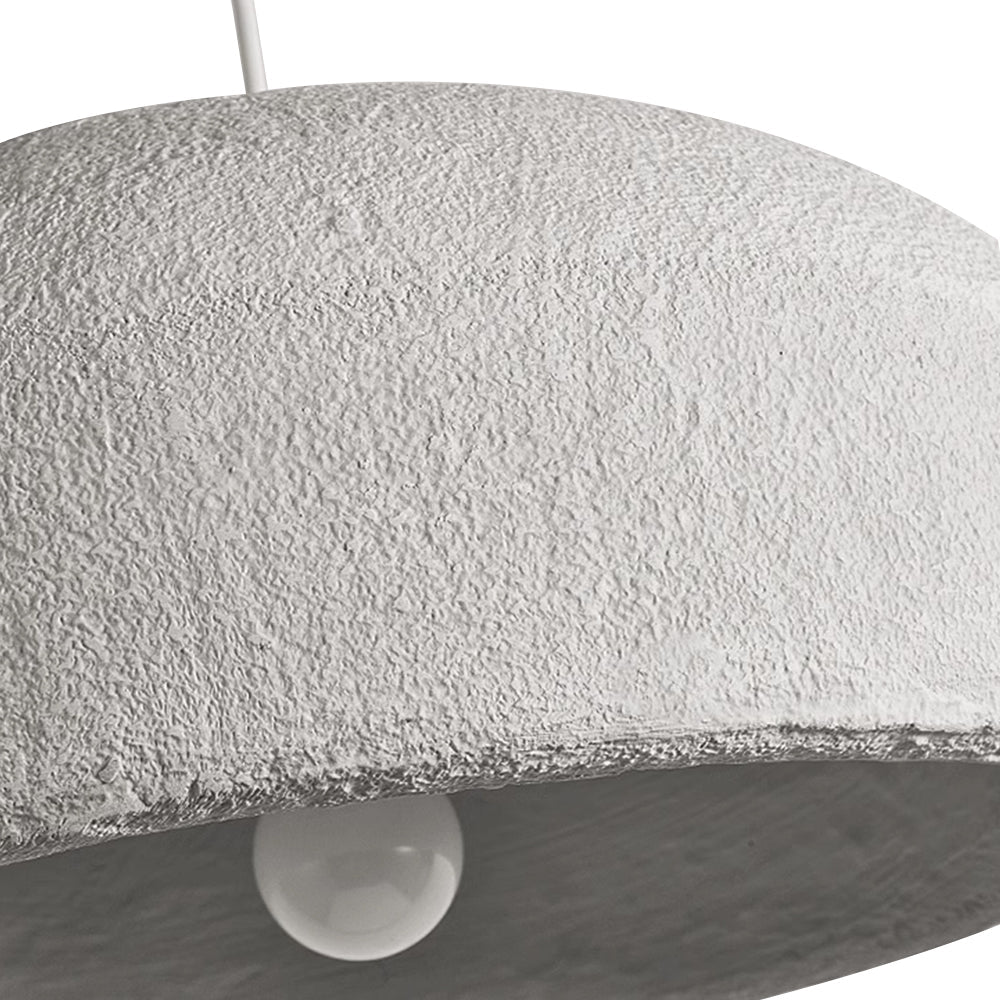 Lucienne cloud pendant – textured shade close-up