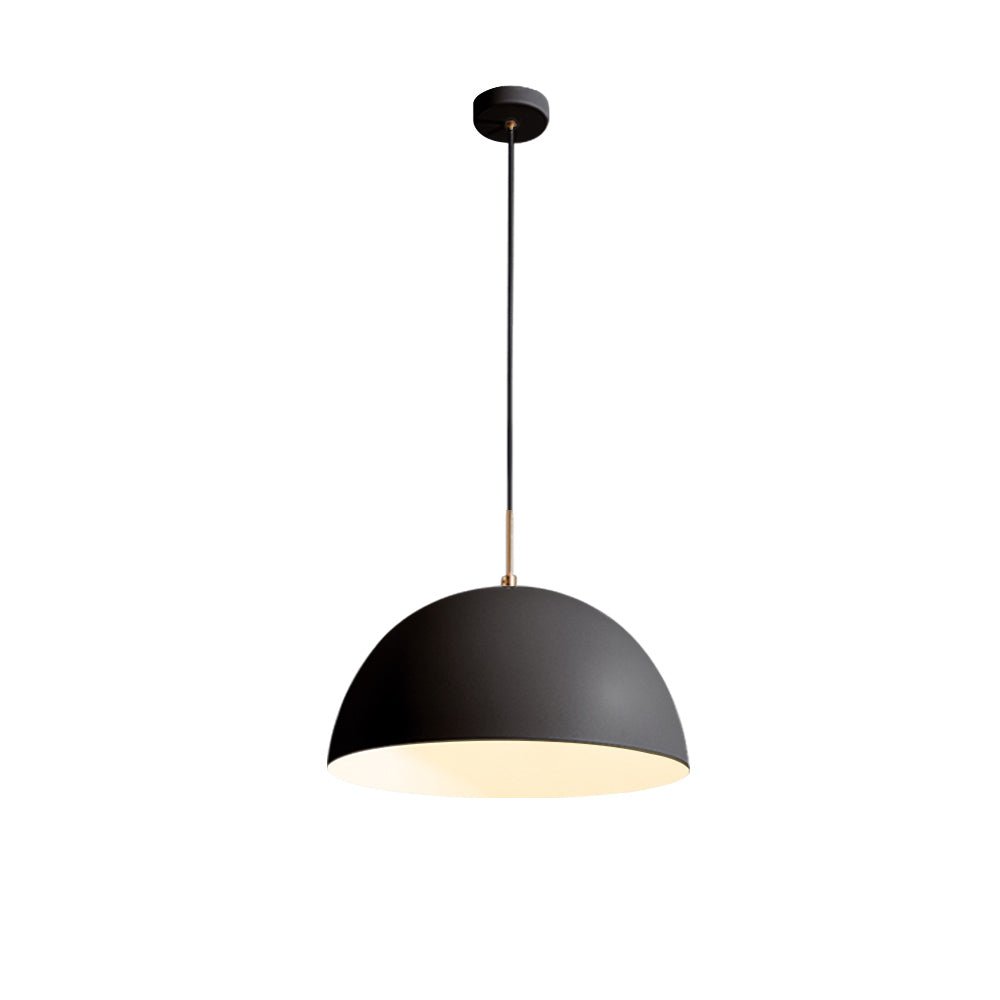 Dorian dome pendant – in black on white