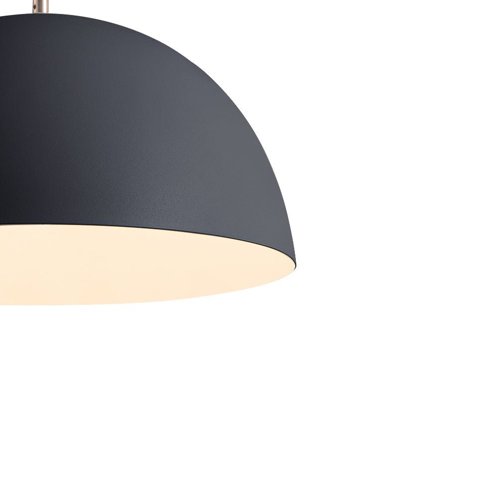 Dorian dome pendant – black dome close-up