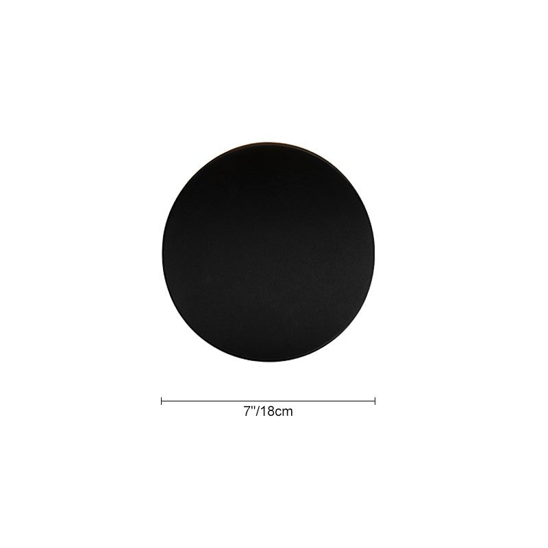 Camille round LED wall light – size diagram, front
