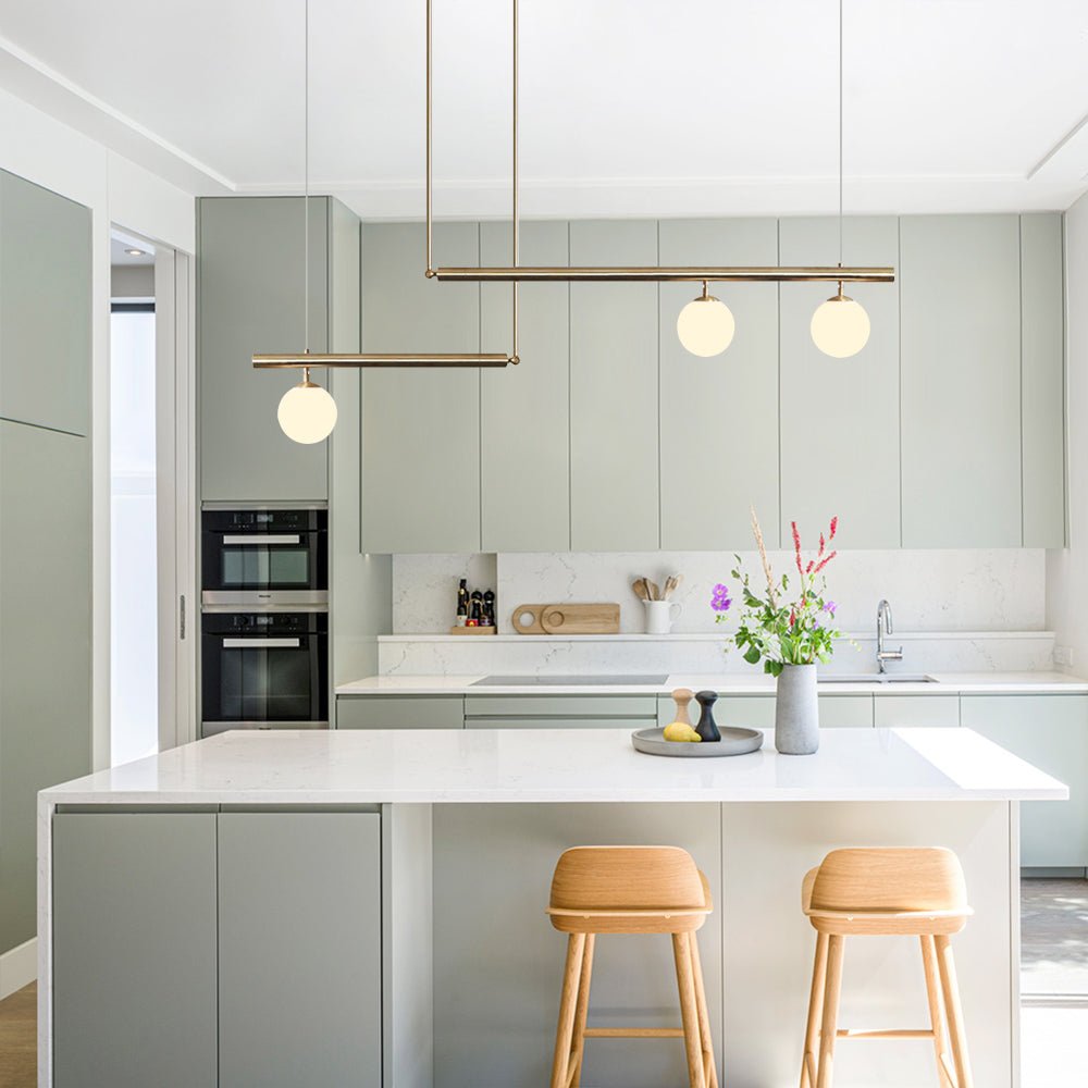 Vittoria linear chandelier – over a kitchen island
